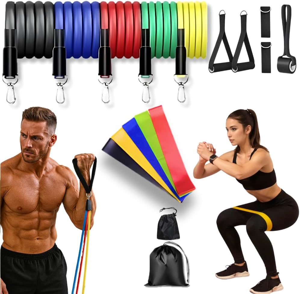 Kit 17 Peças Elástico Extensor